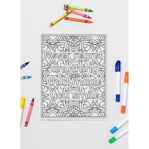 Adult Coloring Book: 70 Stress‎ Relief Pages, Printed on Quality Paper